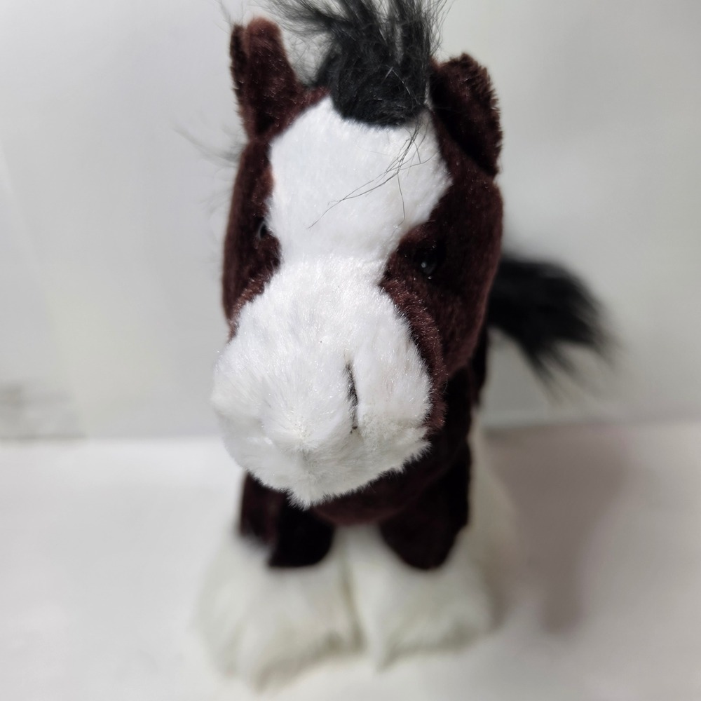 Webkinz Clydesdale Horse Plush HM139 Brown Stuffed Animal Ganz NO CODE - Picture 2 of 5